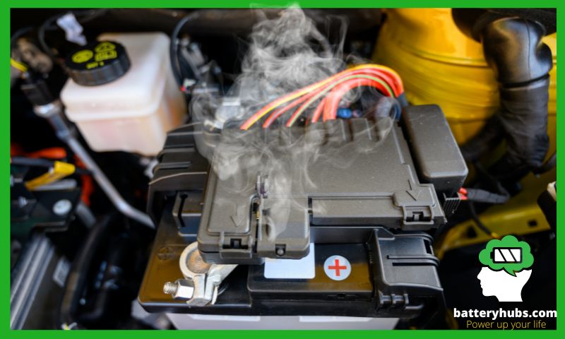 Causes A Car Battery To Smoke